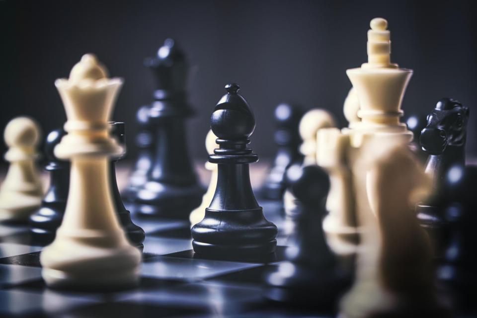 Chess Board with Chess Pieces