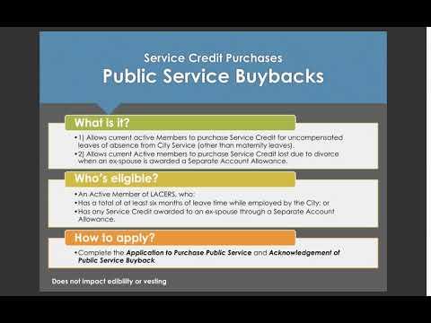 Service Credit Purchases