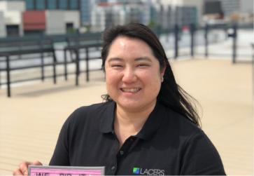 Annie Chao smiling at the camera