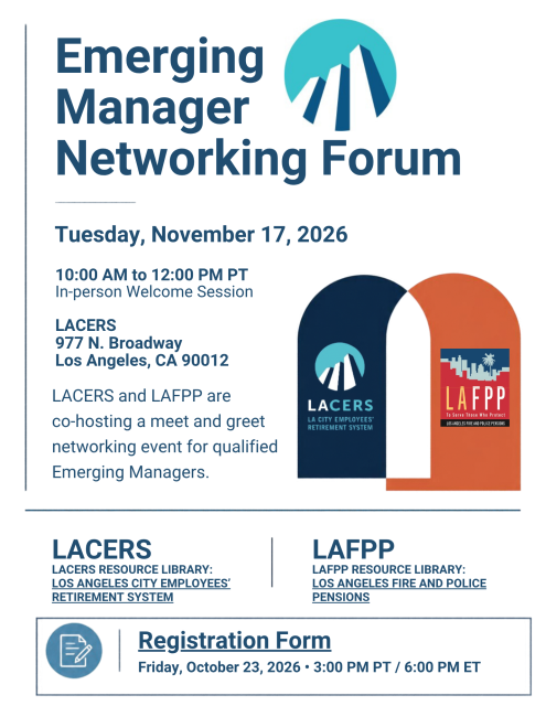 Emerging Manager Networking Forum Flyer 