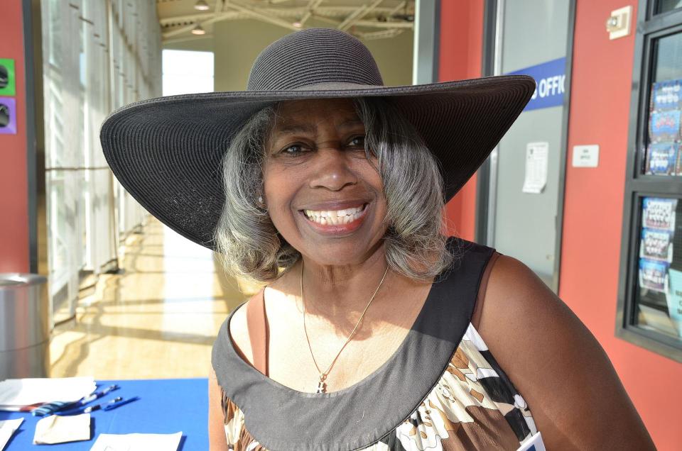 woman smiling at camera