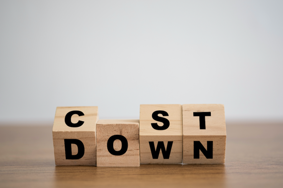 Cost down on wooden blocks