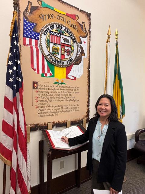Susan Liem oath office photo.